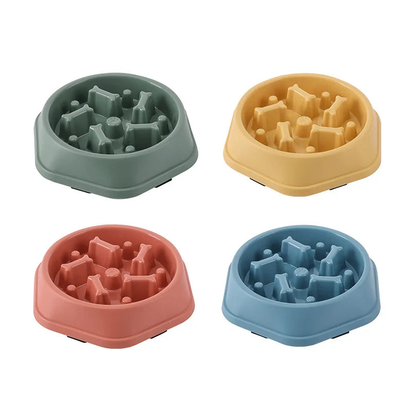Slow Food Bowl Anti-Schrok Voerbak voor Hond & Kat