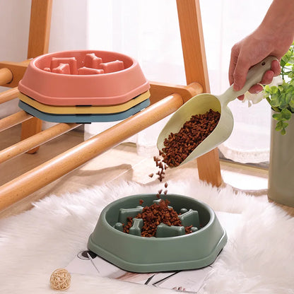 Slow Food Bowl Anti-Schrok Voerbak voor Hond & Kat